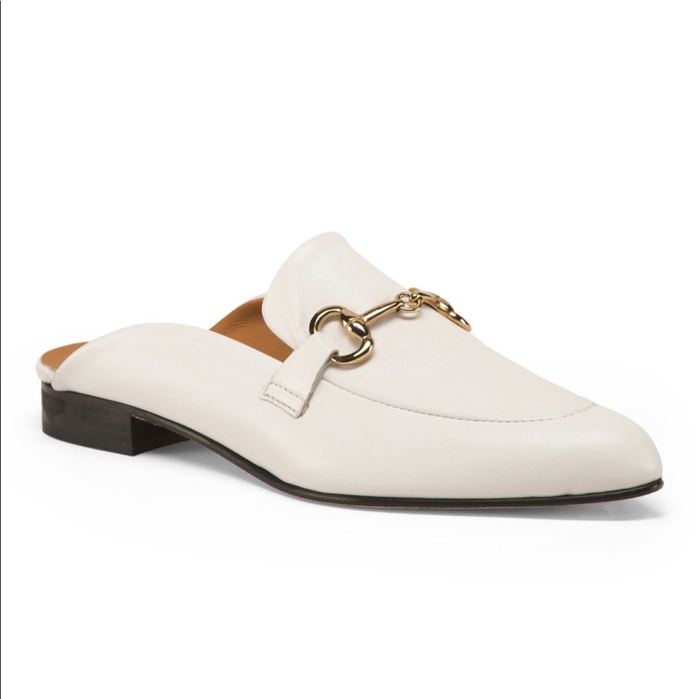 Made in Italy Leather Mules 6US